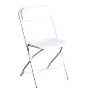 Comfortable Foldout Chairs For Your Event Leaps Of Laughter   White Folding Chair Rental 300x300 1 